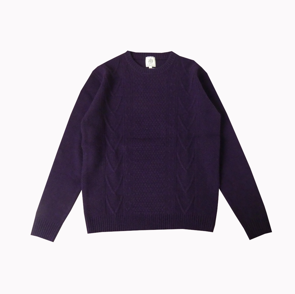 J.PRESS(ジェイプレス) 秋冬春 ケーブルクルーネック セーター ニット