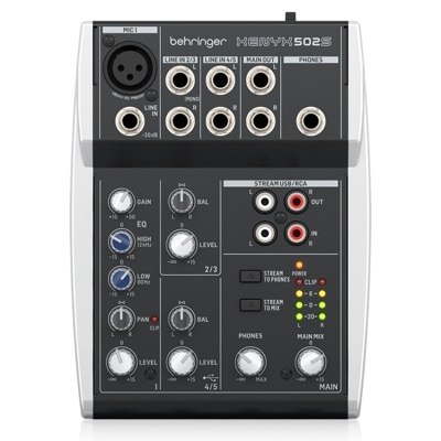 BEHRINGER XENYX 802S USB I/O 搭載 8ch アナログミキサー Hibino.com