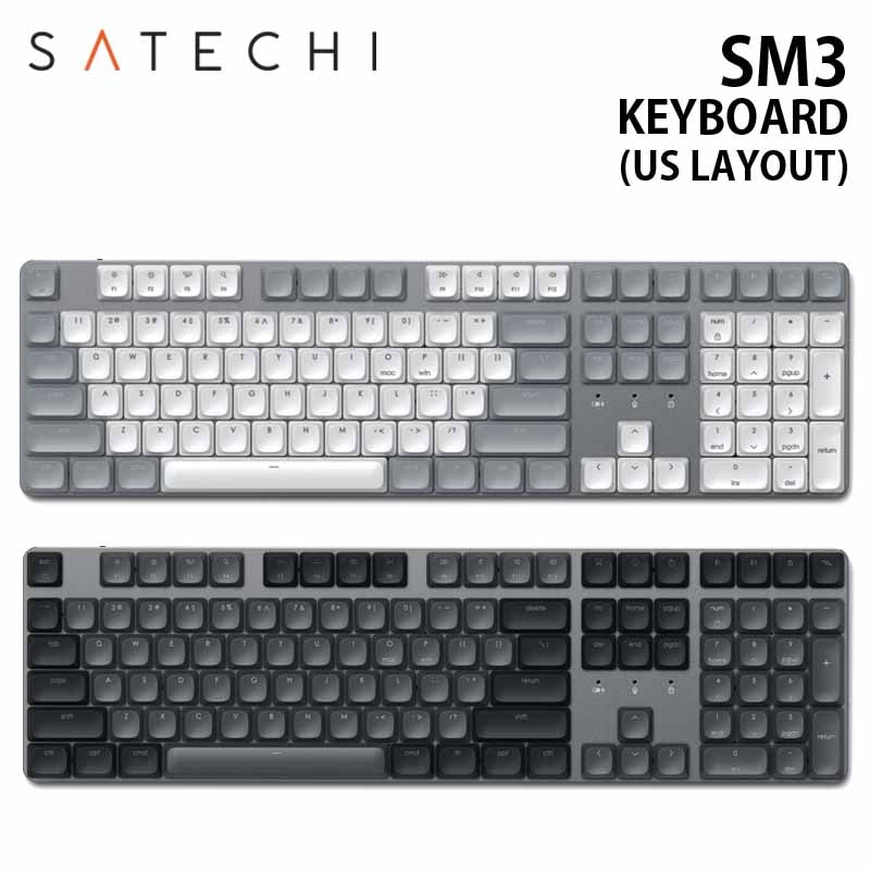 Satechi SM3 SLIM MECHANICAL BACKLIT BLUETOOTH KEYBOARD - US LAYOUT