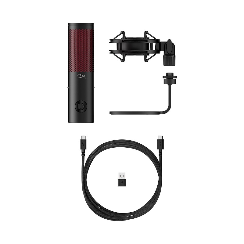 HyperX QuadCast 2 コンデンサーマイク USBマイク ブラック 872V1AA