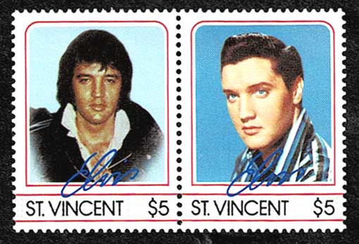 エルヴィス・プレスリー 切手8種セット セントビンセント・グレ