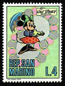 世界初のディズニー切手10種セット サンマリノ発行 | 切手,ヨーロッパ