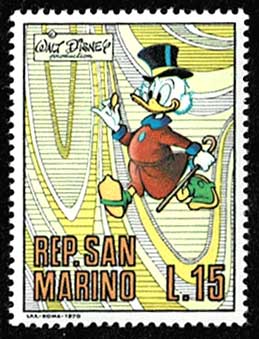 世界初のディズニー切手10種セット サンマリノ発行 | 切手,ヨーロッパ