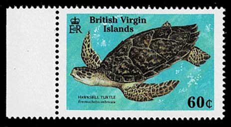 1988年 海洋生物 切手4種セット イギリス領ヴァージン諸島発行 | 切手