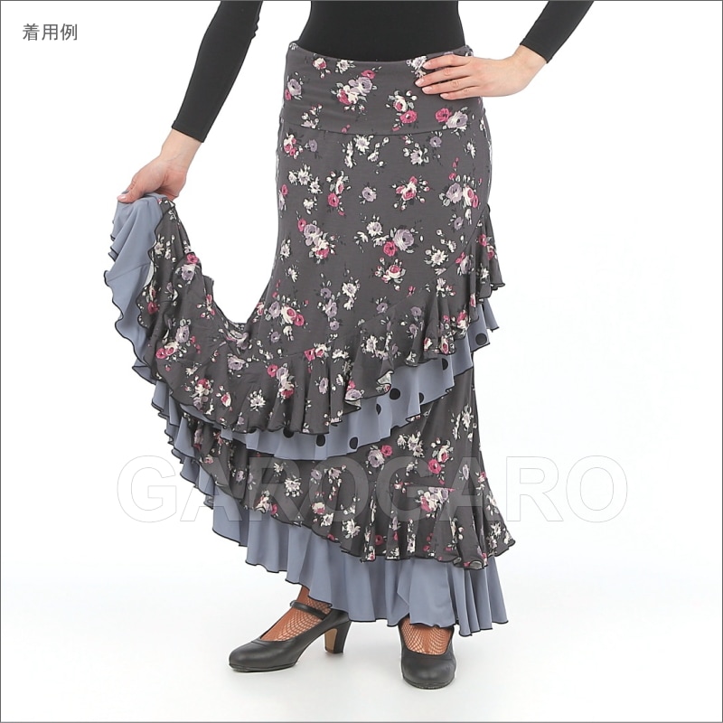 フラメンコ | スカート Capricho(カプリチョ) モデル:D5-1 小花柄 婦人