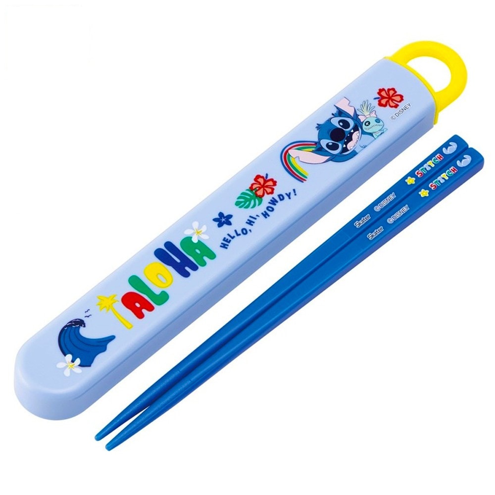 弁当用箸 スティッチ 26 ディズニー スライド箸＆箸箱セット SKATER