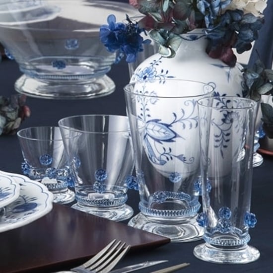 マイセングラス バッカス ロゼット（ブルー） ワインタンブラー（大