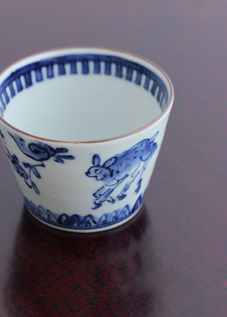 萌窯 そばちょこ（鹿芙蓉手）｜九谷焼のうつわ｜和食器通販 じろや