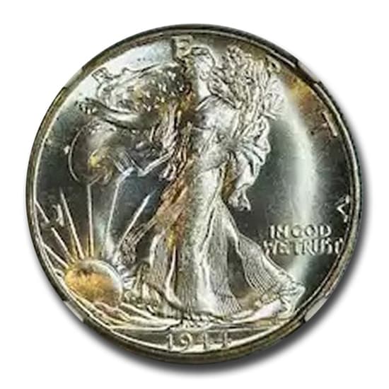 1944年 ウォーキングリバティ ハーフダラー 銀貨 50セント シルバー