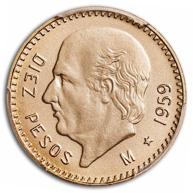 ミゲル・イダルゴ メキシコ独立の父 10ペソ金貨 メキシコ メキシコ