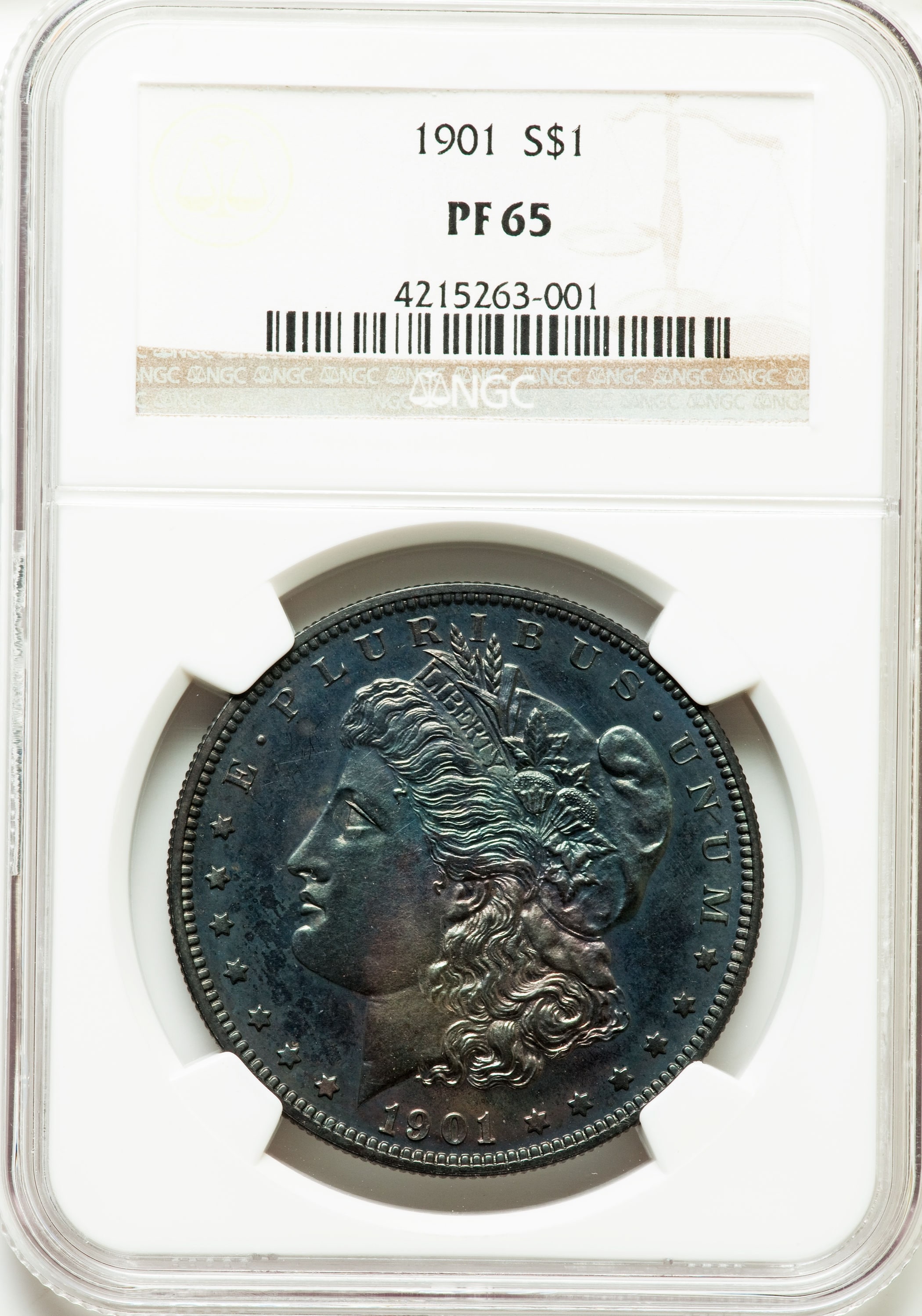 動画あり】アンティークコイン アメリカ 1ドル モルガン銀貨1901 ＄1