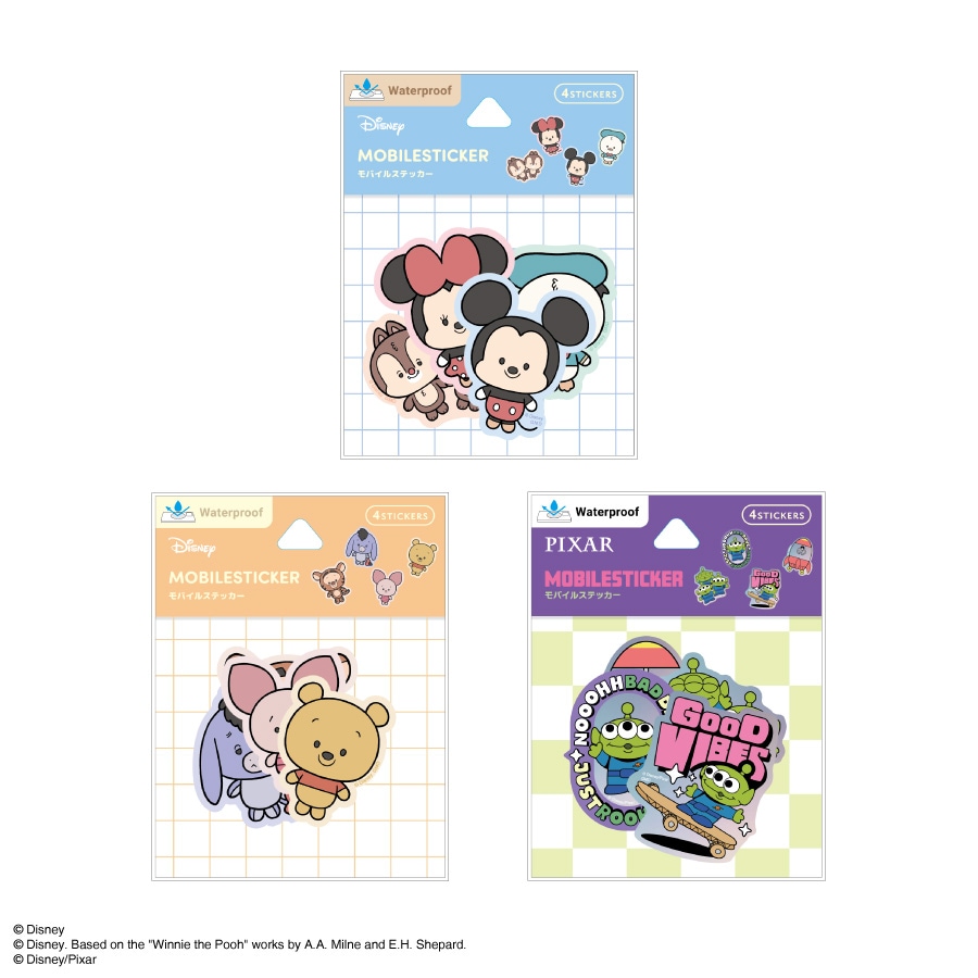 ディズニーキャラクター、ピクサーキャラクター ／ モバイルステッカー
