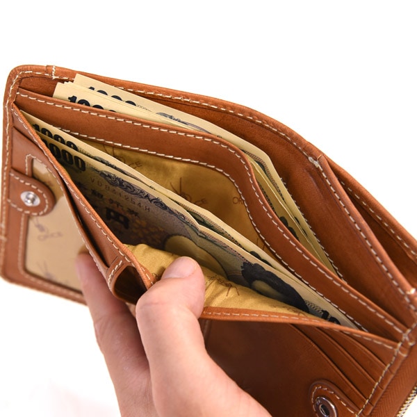 名入れ無料】オリーチェバケッタレザーミディウォレット/財布グレン