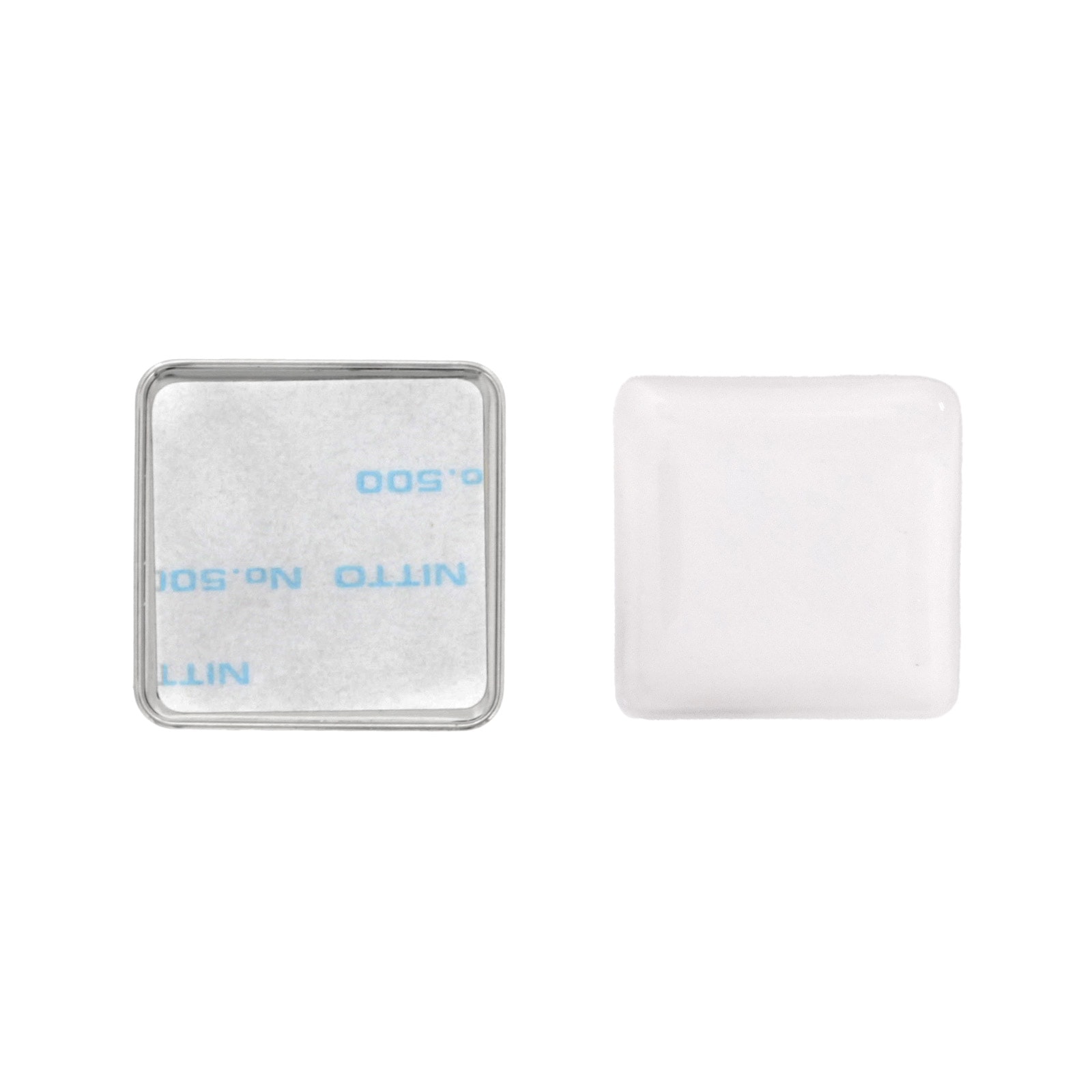 ドームピンズ メタル 正方形 22×22mm シルバー （DAP-K22A）｜パーツ