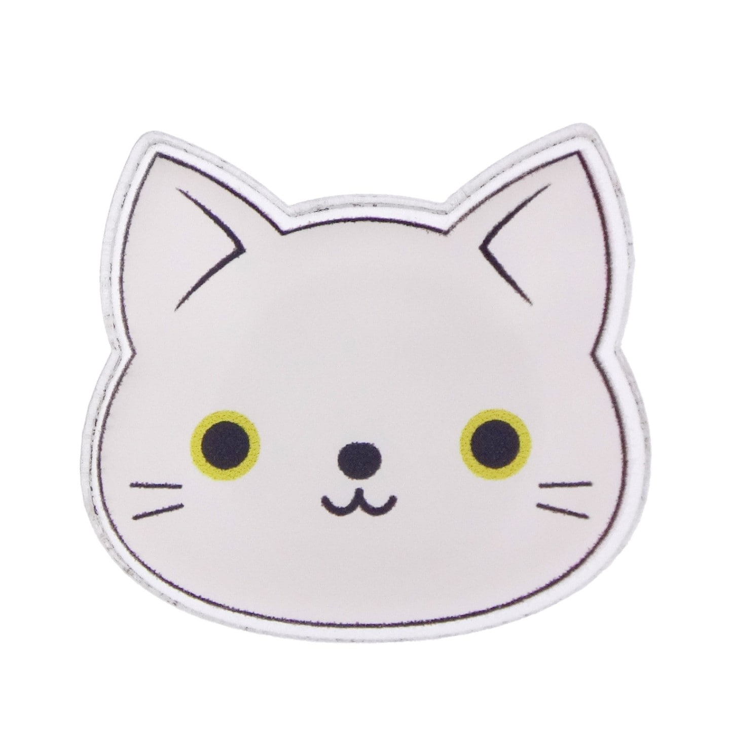 ハロウィン アクリルマグネットバッジ 白猫 しろねこ｜パーツ材料の