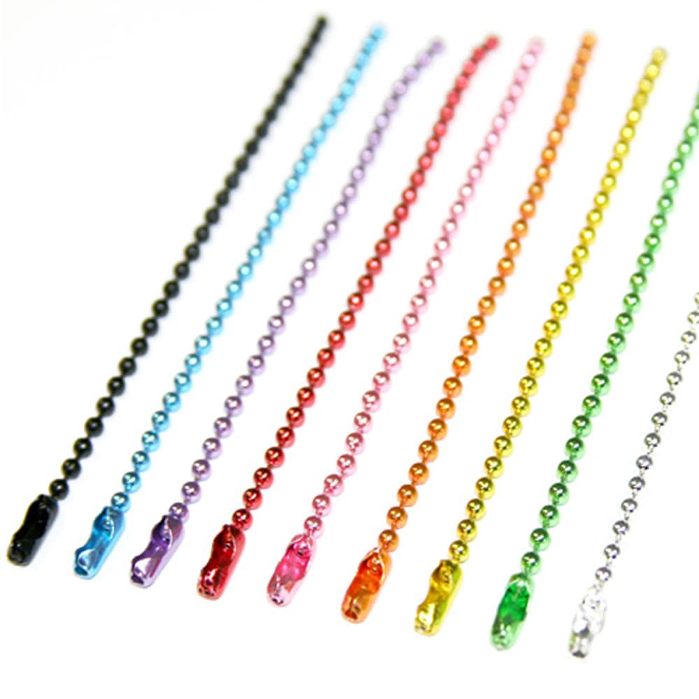 ☆詰め合わせパック☆カラーボールチェーン BC24/15cm（9色×10本セット