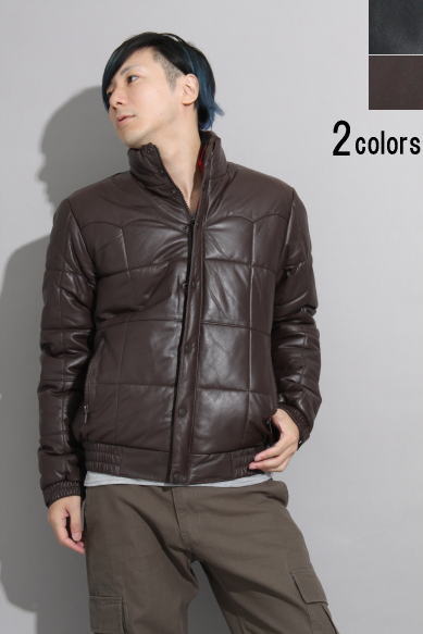 革ジャン ラムスキン キルティングスキーレザージャケット 1834 | 中綿