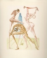 サルバドール・ダリ「ダンテ『神曲』」より26番 プラートの住人