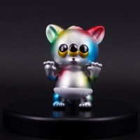 ソフビ/ART JUNKIE アートジャンキー/バイオレントキャット/シルバー