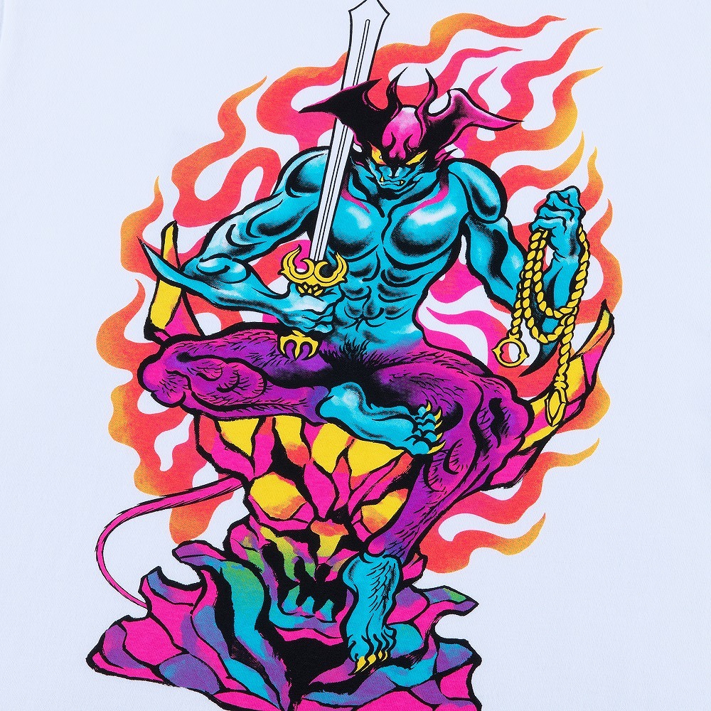 デビルマン/悪魔除け Tシャツ/ホワイト｜墓場の画廊ONLINE STORE