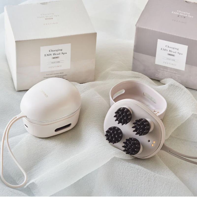 充電式EMSヘッドスパミニ ホワイト | ハンプティーダンプティー公式