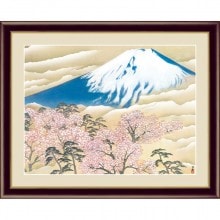横山大観 「海暾」 複製絵画 額装 美術品 レプリカ : 美術品 工芸品