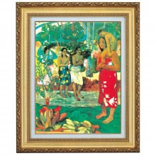ゴーギャン（ゴーガン） 『タヒチの女』 6号 額装 立体複製名画