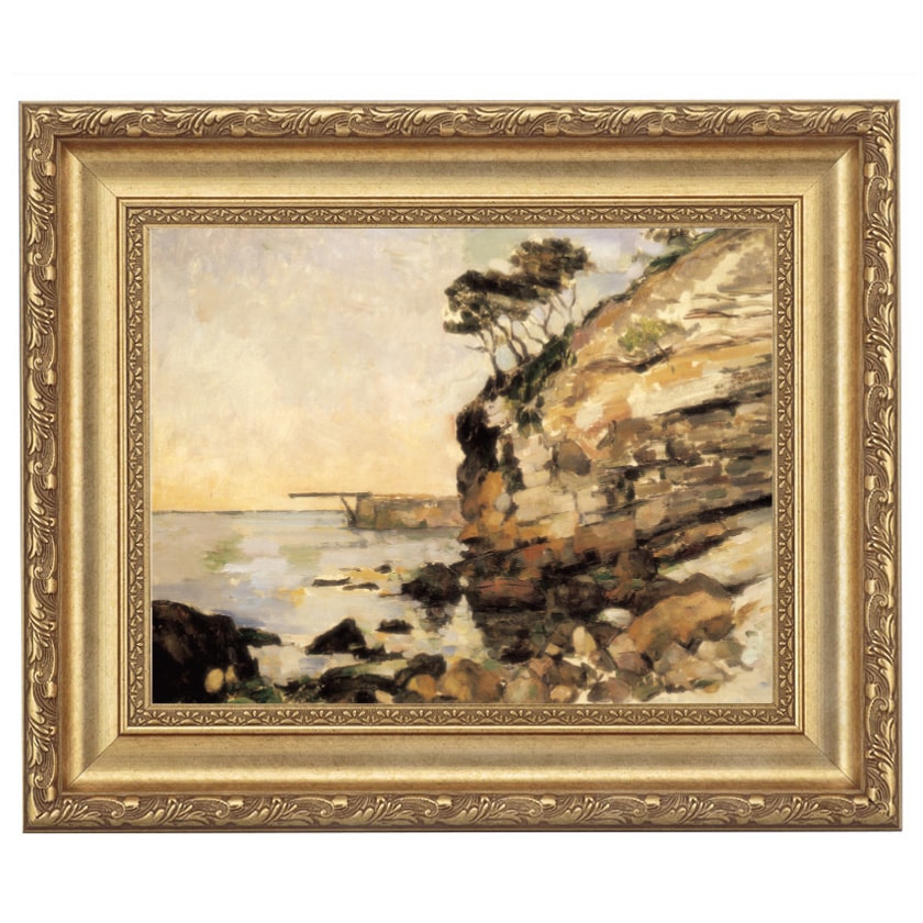 セザンヌ 『レスタックの夕暮れ』 4号 額装 立体複製名画 【ポイント5