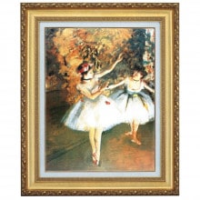 立体複製名画 ドガ（1834年～1917年）「二人のバレリーナ」 : ホーリ