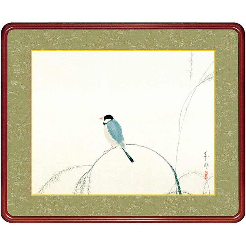 速水御舟 『文鳥』 高級額装 : アートの友社 速水御舟 『文鳥』 高級