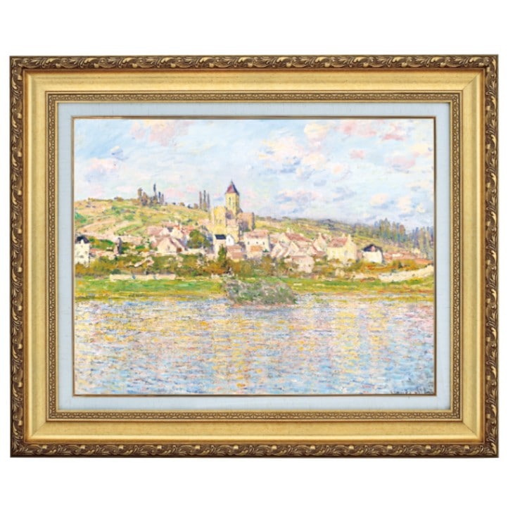モネ 『ヴェトゥイユ』 6号 額装 立体複製名画 【ポイント5％還元中
