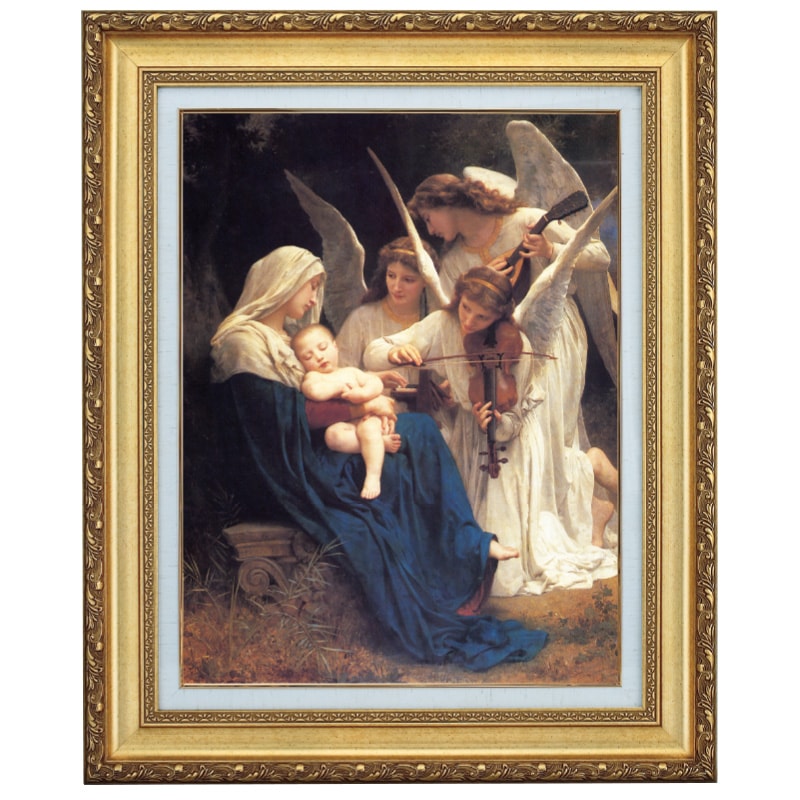 ブグロー 『天使の歌』 10号 額装 立体複製名画 【ポイント5％還元中