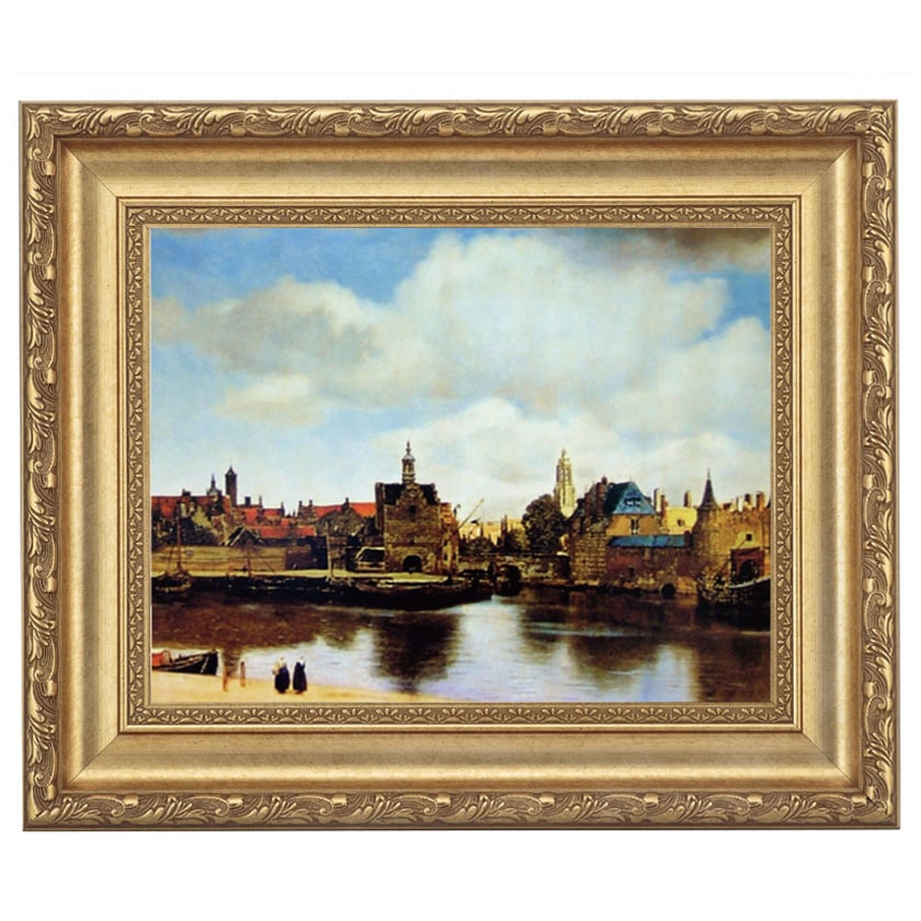 フェルメール 「デルフトの眺望」 4号 立体複製名画 【5％ポイント還元