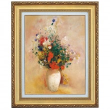 オディロン・ルドン 「花瓶の花」 6号 立体複製名画 【5％ポイント還元