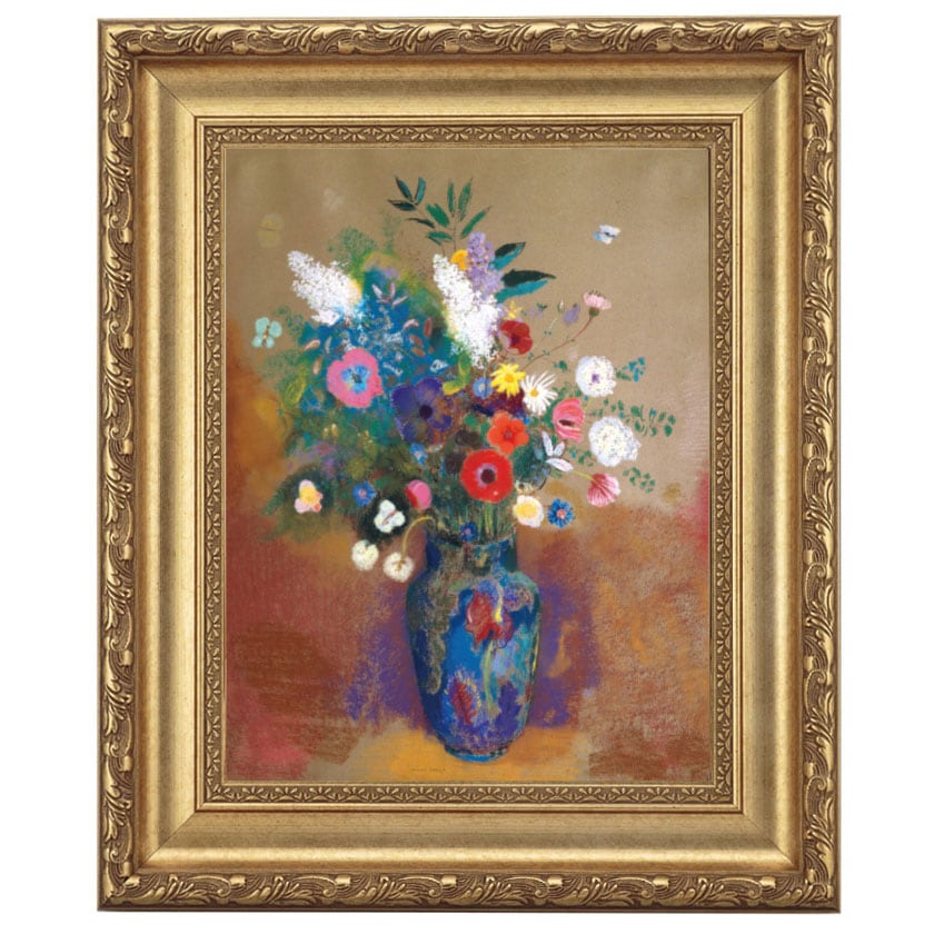 オディロン・ルドン 「花瓶の花束」 4号 立体複製名画 【5％ポイント