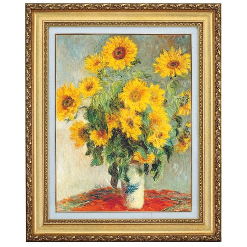 モネ 「ひまわり」 10号 西洋絵画 立体複製名画 【5％ポイント還元中