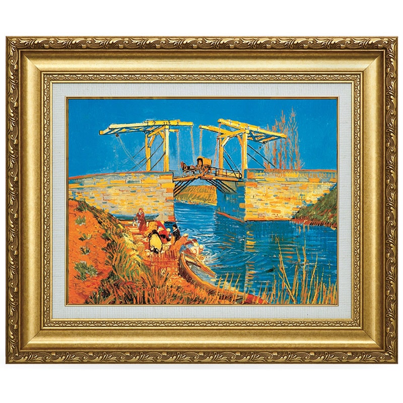 ゴッホ 「アルルの跳ね橋」 10号 西洋絵画 立体複製名画 【5％ポイント