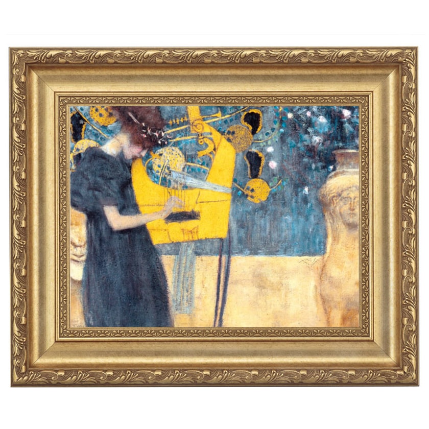 クリムト 「音楽1」 4号 立体複製名画 【ポイント5％還元中