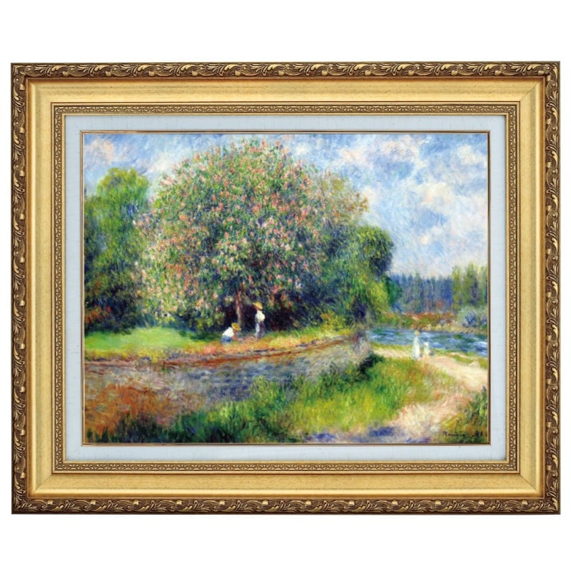 ルノワール 「花咲くマロニエ」 10号 西洋絵画 立体複製名画 【5