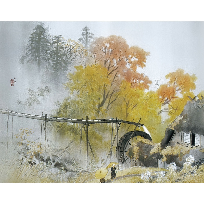 川合玉堂『彩雨』高級額【ポイント5％還元中】 : アートの友社 川合
