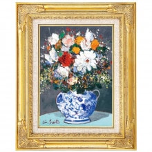 肉筆油彩画 「バラ」 F4号 斉藤要 壁掛け インテリア【ポイント5