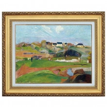 ゴーギャン（ゴーガン） 『タヒチの女』 6号 額装 立体複製名画