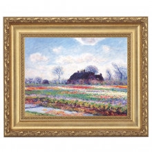 モネ 「睡蓮（ジヴェールニーの日本橋）」 6号 立体複製名画 【5