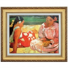 ゴーギャン（ゴーガン） 『タヒチの女』 6号 額装 立体複製名画