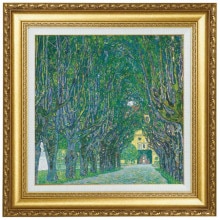 クリムト 「ヒマワリの咲く別荘の庭」 S6号スクエア 立体複製名画