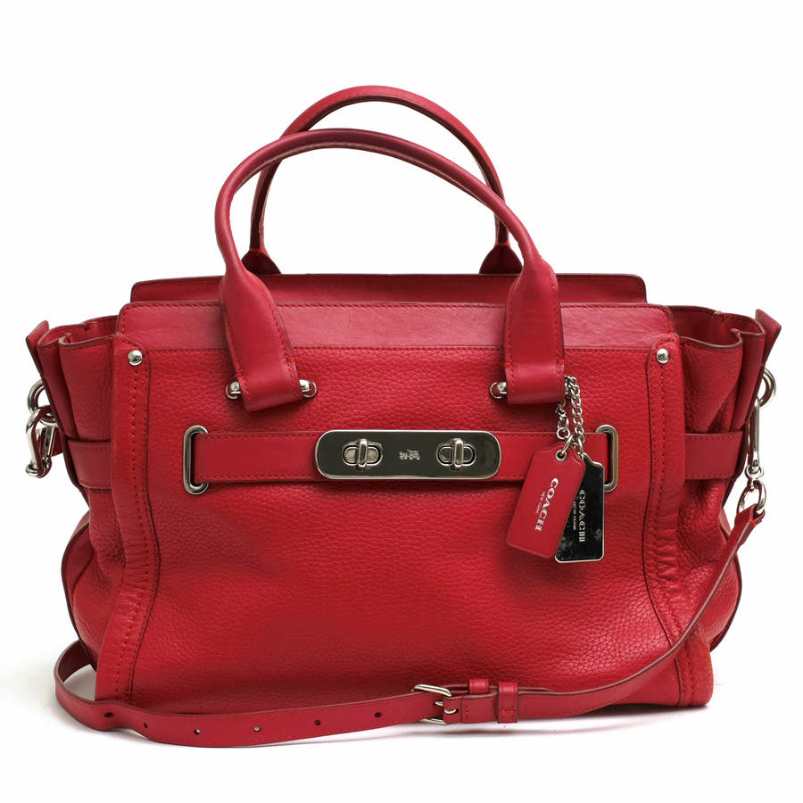 COACH 34408 Swagger Carryall in Nubuck Pebble Leather スワッガー