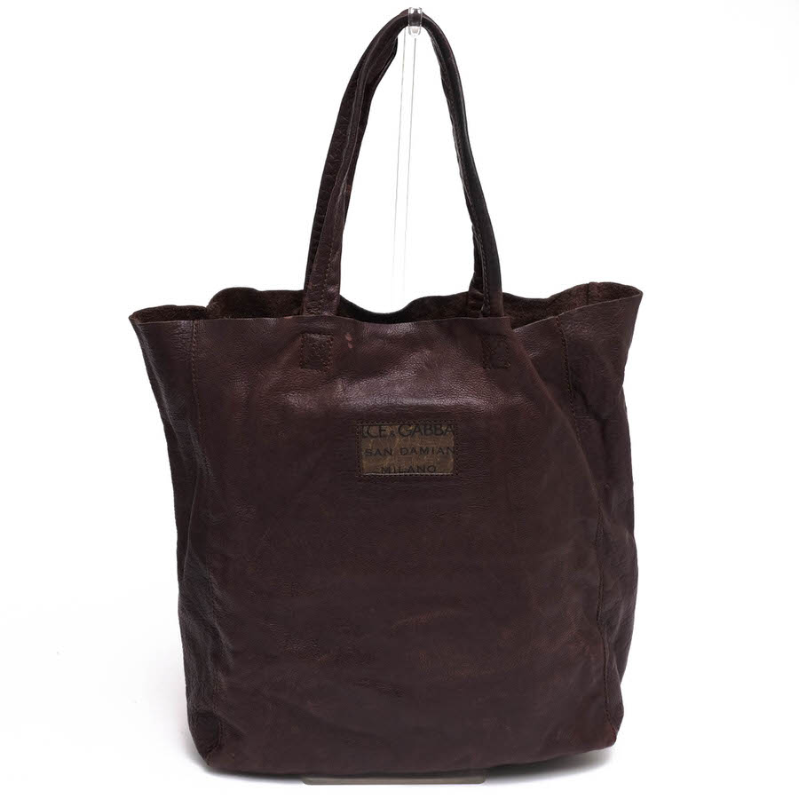 DOLCE＆GABBANA / ドルガバ 牛革 ヴィンテージ加工 肩掛け ワン