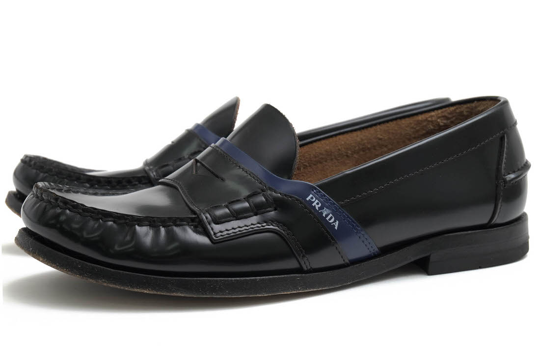 PRADA 2DG100 SPAZZOLATO BICO / プラダ 牛革 ポリッシュドレザー