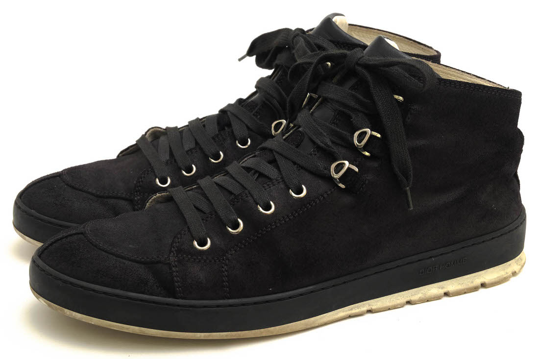 Dior HOMME / ディオールオム 牛革 ブラック 黒 ハイカットスニーカー