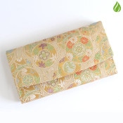 茶道具 名物裂 三ツ折（懐紙入） 七宝紋 （しっぽうもん）